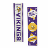 47" Double Sided Leaner, Minnesota Vikings, Christmas