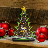 Minnesota Vikings NFL Football Holiday Tree Desklite LED Decor
