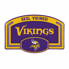 Minnesota Vikings USA Embossed Steel Wall Sign, 11" x 17"