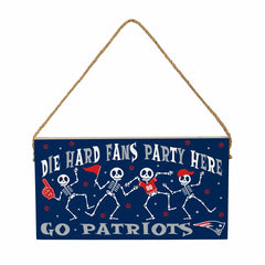 New England Patriots Halloween Wood Wall Sign, 6x11