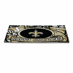 New Orleans Saints Holiday PVC Mat, 28"x16"