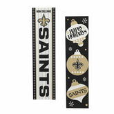 47" Double Sided Leaner, New Orleans Saints, Christmas