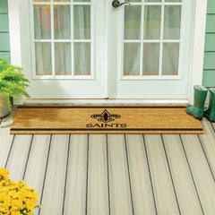 New Orleans Saints Extra Large One Color Coir Mat, 60"x24"
