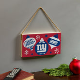New York Giants Holiday Wood Wall Sign, 6x11