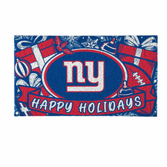 New York Giants Holiday PVC Mat, 28"x16"