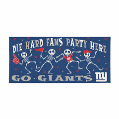 New York Giants Flocked Coir Halloween Sassafras Switch Mat, 22"x10"