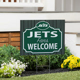 New York Jets Coroplast Yard Sign, "Fans Welcome"