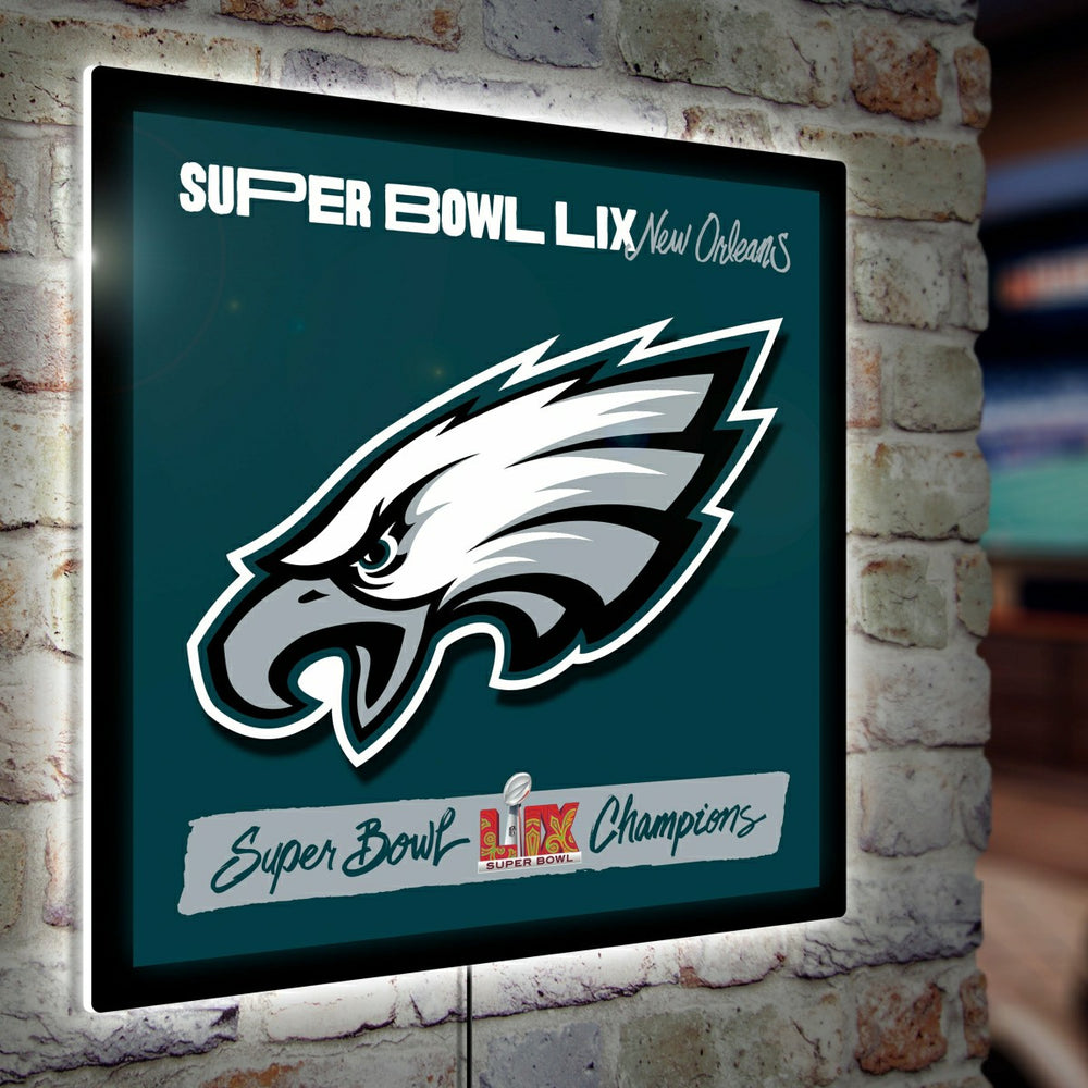 Philadelphia Eagles Super Bowl 59 Champions Edge Lite 23" Square, LED