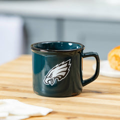 Philadelphia Eagles Ceramic Camp Cup with Enamel Finish, 14oz