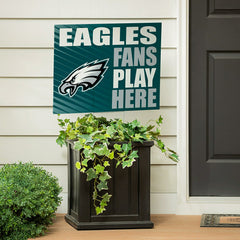 Philadelphia Eagles Coroplast Yard Sign "Fans Play Here"