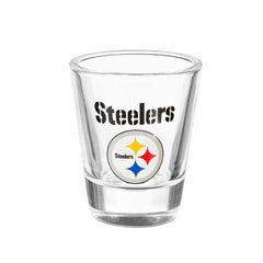 Pittsburgh Steelers 4-Piece Ceramic and Glass 2oz. Shot Glass Set