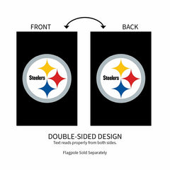 Applique Flag, Reg, Pittsburgh Steelers