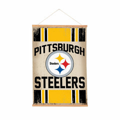 Pittsburgh Steelers, Canvas Wall Tapestry, Medium, 36x24