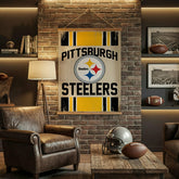 Pittsburgh Steelers, Canvas Wall Tapestry, Large, 54x36