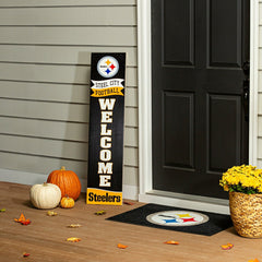 46" Double Sided Leaner, Pittsburgh Steelers, Fall Seasonal