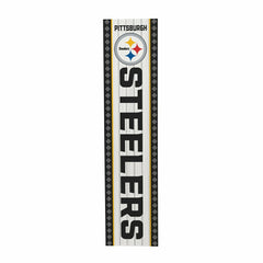 47" Double Sided Leaner, Pittsburgh Steelers, Christmas