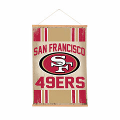San Francisco 49ers, Canvas Wall Tapestry, Medium, 36x24