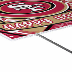 San Francisco 49ers Yard Sign, Holiday