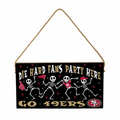 San Francisco 49ers Halloween Wood Wall Sign, 6x11