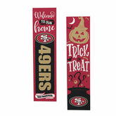 47" Double Sided Leaner, San Francisco 49ers, Halloween