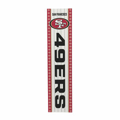 47" Double Sided Leaner, San Francisco 49ers, Christmas