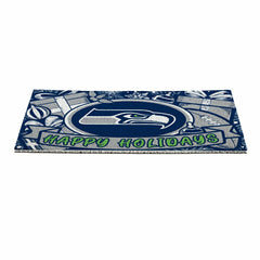 Seattle Seahawks Holiday PVC Mat, 28"x16"