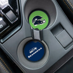 Seattle Seahawks Car Coaster Set, 2pc