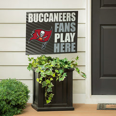 Tampa Bay Buccaneers Coroplast Yard Sign "Fans Play Here"