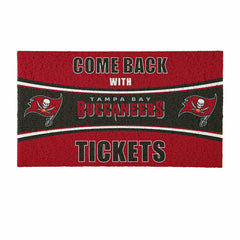 28" x 16" PVC Trapper Mat, Come Back with Tickets, Tampa Bay Buccaneer
