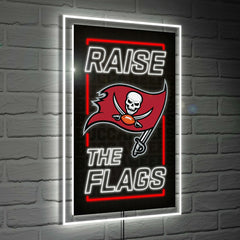 Tampa Bay Buccaneers NFL Football Rectangle Neolite LED Decor