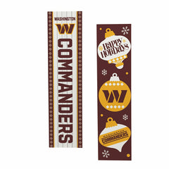 47" Double Sided Leaner, Washington Commanders, Christmas