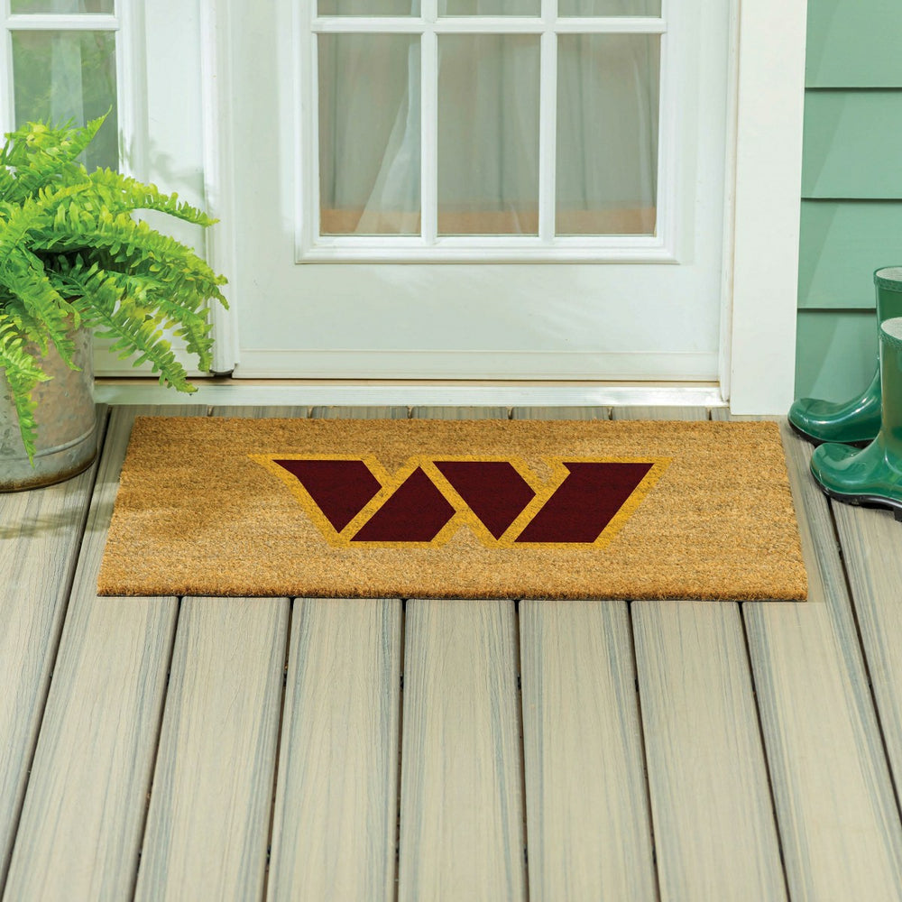 Washington Commanders Large Full Color Coir Mat, 36"x24"