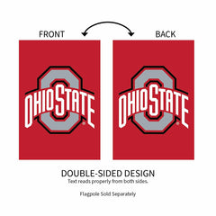 Ohio State University Applique House Flag