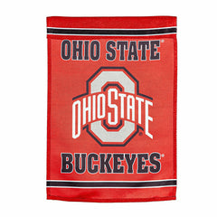 Embossed Suede Flag, House Size, Ohio State University