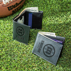 Boston Bruins, Bi-Fold and Tri-Fold Wallet Gift Set, Black
