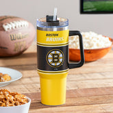 40oz Stainless Steel Canyon Cup w/ Straw, Boston Bruins
