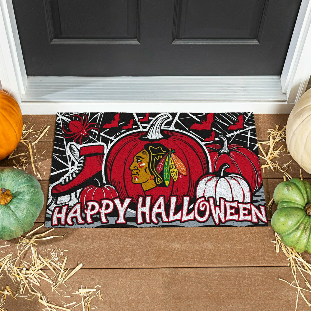 Chicago Blackhawks Halloween PVC Mat, 28"x16"