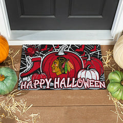 Chicago Blackhawks Halloween PVC Mat, 28"x16"
