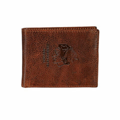 Chicago Brownhawks, Embossed 100% Genuine Tumbled Leather Passcase Bi-