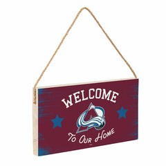 Colorado Avalanche Wood Wall Sign, 6x11