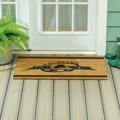 Colorado Avalanche Large One Color Coir Mat, 36"x24"