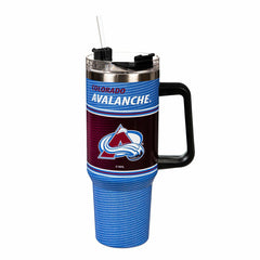 40oz Stainless Steel Canyon Cup w/ Straw, Colorado Avalanche