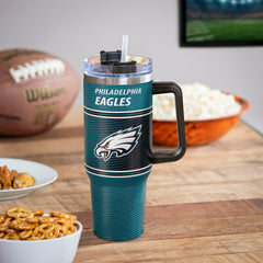 40oz Stainless Steel Canyon Cup w/ Straw, Philadelphia Eagles