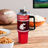 40oz Stainless Steel Canyon Cup w/ Straw, Washington State University