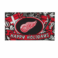 Detroit Red Wings Holiday PVC Mat, 28"x16"