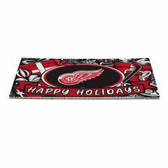 Detroit Red Wings Holiday PVC Mat, 28"x16"