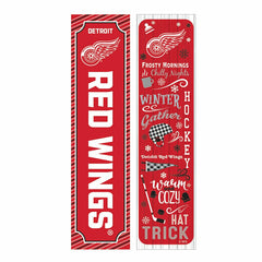 Detroit Red Wings 46" Double Sided Leaner, Winter Seasonal