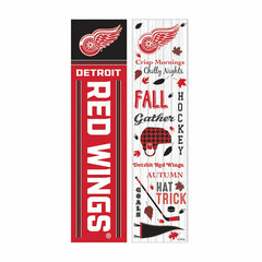 Detroit Red Wings 46" Double Sided Leaner, Fall Seasonal