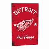 Detroit Red Wings Wood Wall Sign, 16x24