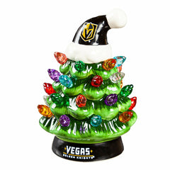 4" Mini LED Tabletop Christmas Tree, Set of 2, Vegas Golden Knights